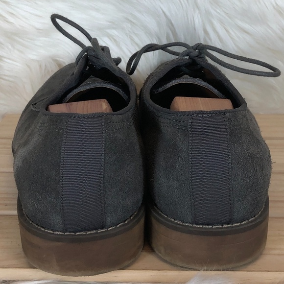Calvin Klein Jeans Gray Suede Oran Oxfords - Picture 5 of 6